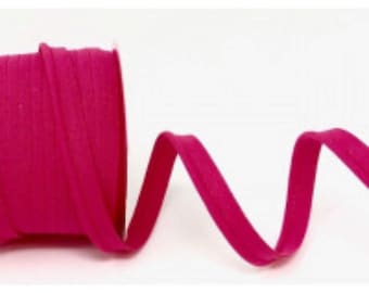 10mm Wide Fuchsia Pink Flanged Piping Trim, Piping Cord - Sold by the Metre