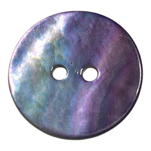 11 mm, 15 mm, 18 mm oder 20 mm blaue Perlmuttknöpfe - Packungsgröße zur Auswahl
