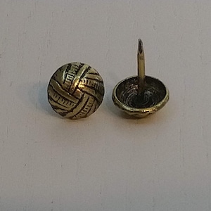 Decorative upholstery nails/tacks, overlap nails, 11mm (7/16&quot;) diameter, choice of pack size