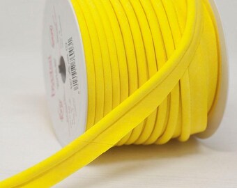 Cordino per tubi flangiato giallo largo 18 mm, venduto al metro