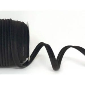 10mm wide dark brown velvet piping trim, piping cord