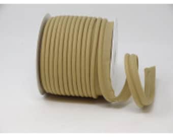 Passamaneria flangiata beige larga 18 mm, cordoncino per tubature - Venduto al metro