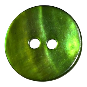 Lime Green Mother of Pearl Buttons, Sewing Craft Supplies (11-23mm)