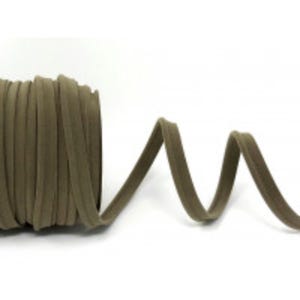 10mm wide beige velvet piping trim, piping cord