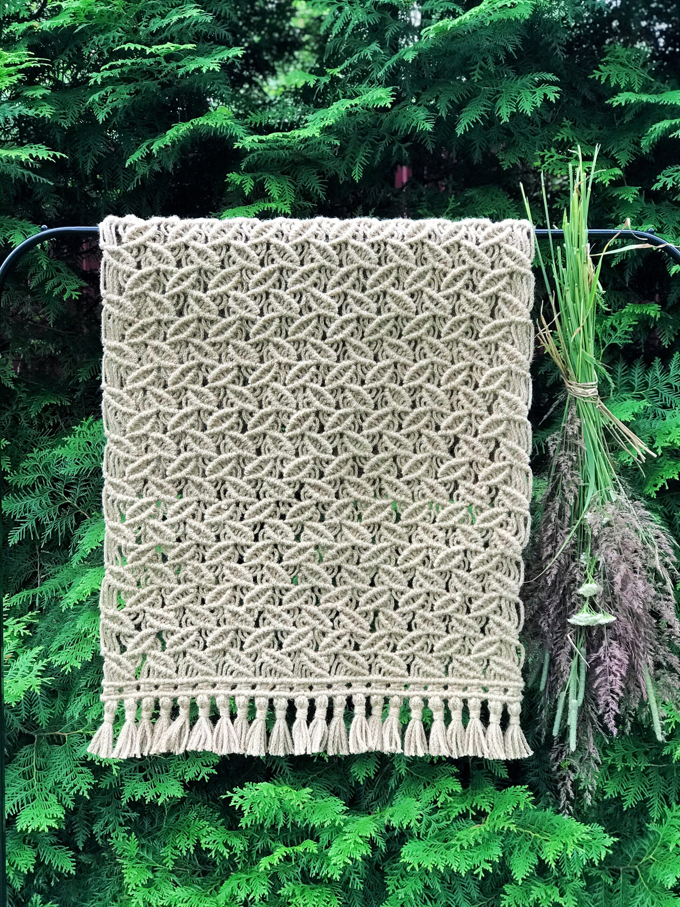 Macrame floor rug/ Jute rug/ Macrame Jute floor rug/ Macrame Etsy