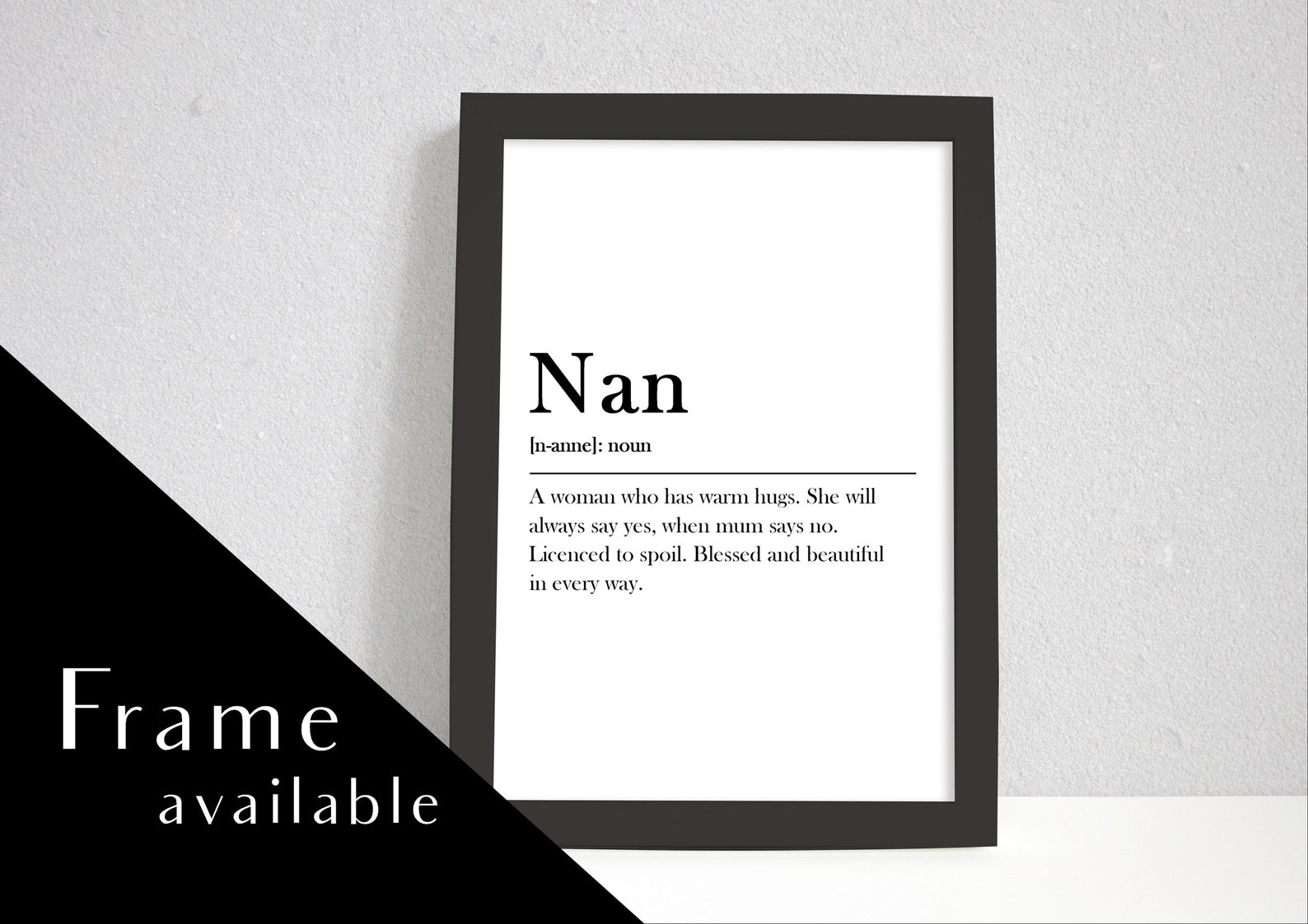 NAN MEANING. NAN Definition. Nan Prints.framed Prints.wall Etsy