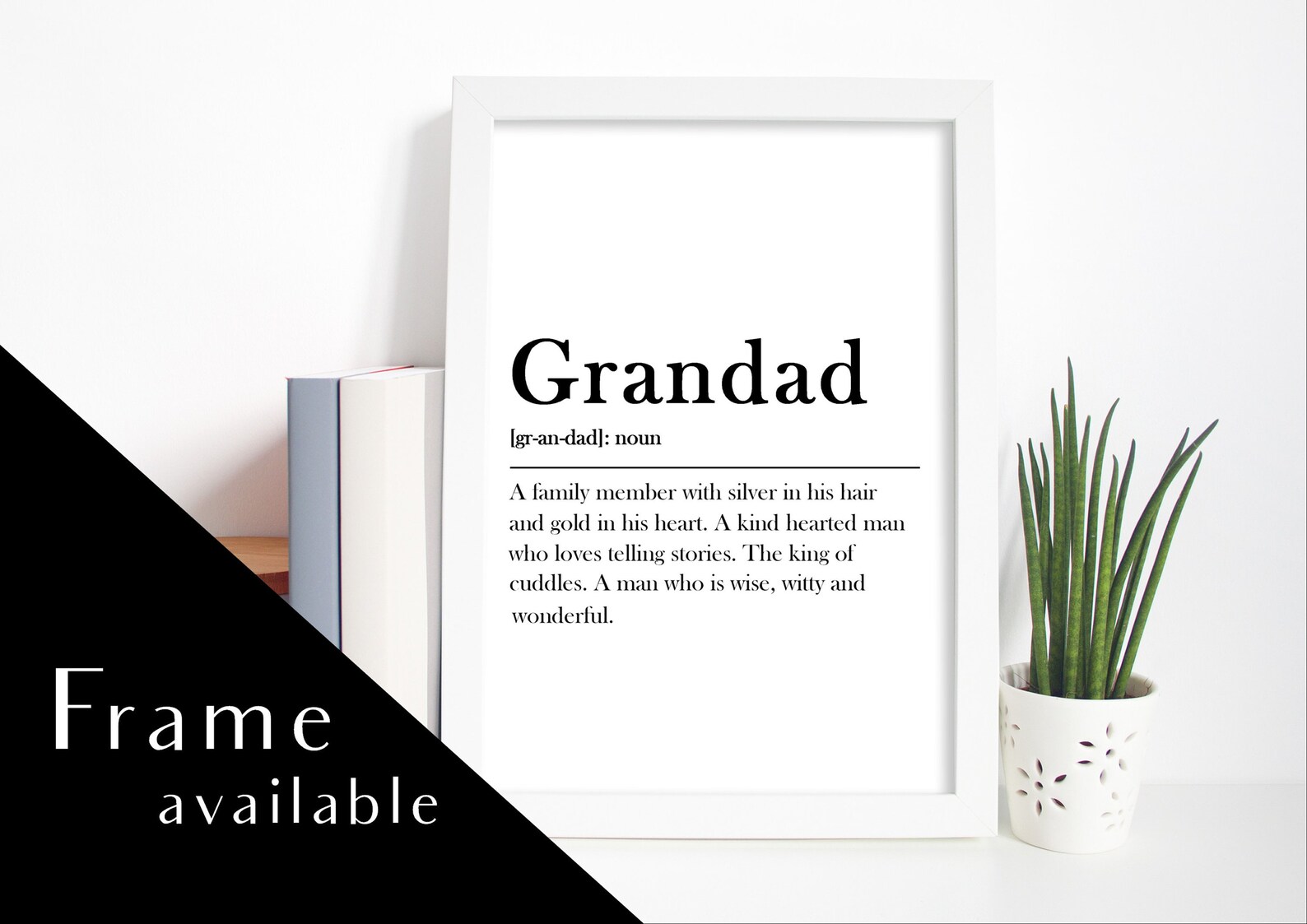GRANDAD MEANING.GRANDAD definition.Grandad prints.framed Etsy