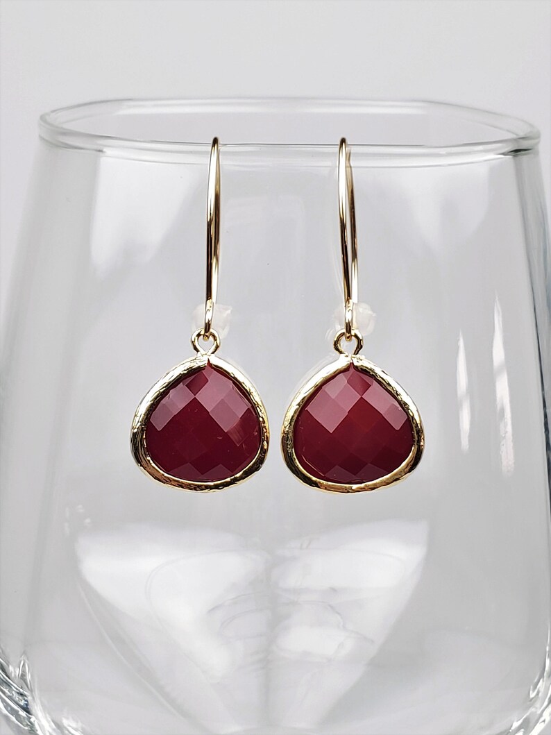 january birthstone white gold earrings