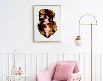 Impresión giclée abstracta de Maven: Sabiduría femenina, arte de mujer empoderada