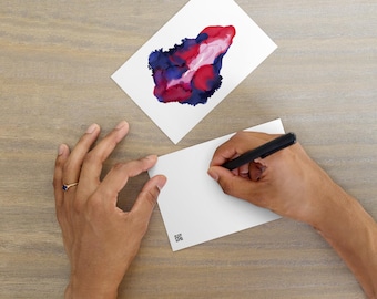 Postal de arte de vulva poderosa