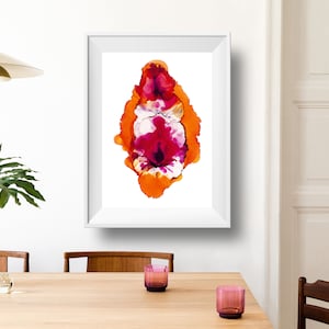 Pleasure- Abstract Vulva Painting, Fine Art Print