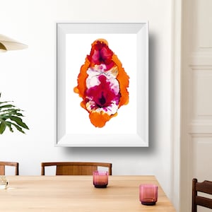 Pleasure- Abstract Vulva Painting, Fine Art Print -more sizes on website!