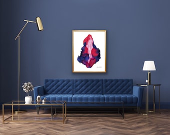 Lámina artística abstracta de energía femenina: fuerza divina, regalo de empoderamiento