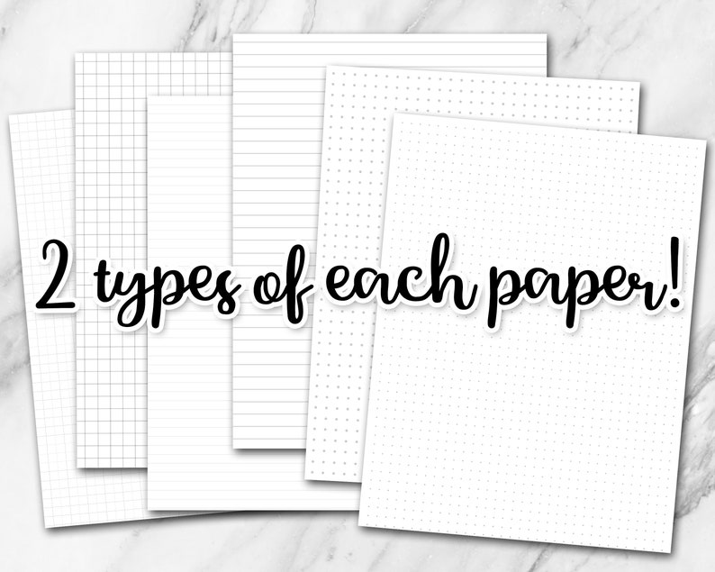 Happy Planner Classic Size 3 Paper Pack Lined Dotted Etsy