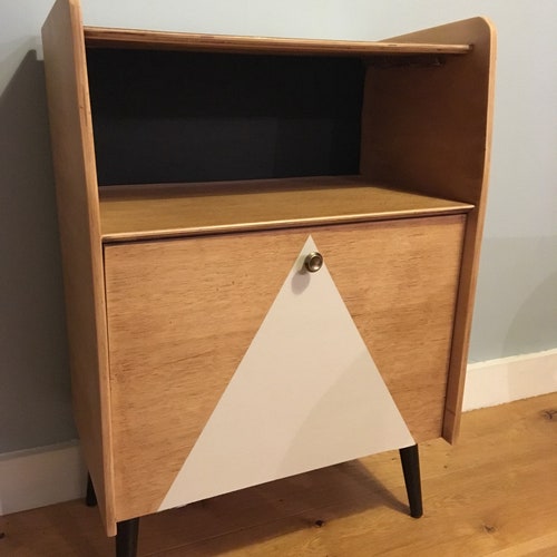 Scandinavian Bedside Table Vintage Retro Furniture Nordic Side Etsy UK