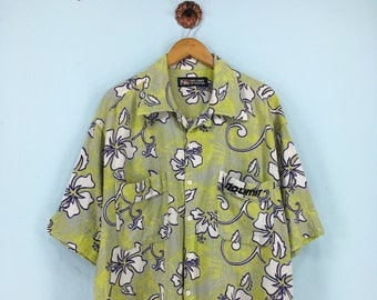 No Limit Hawaiian Cotton Shirt Mens Xlarge Vintage Hawaii Etsy