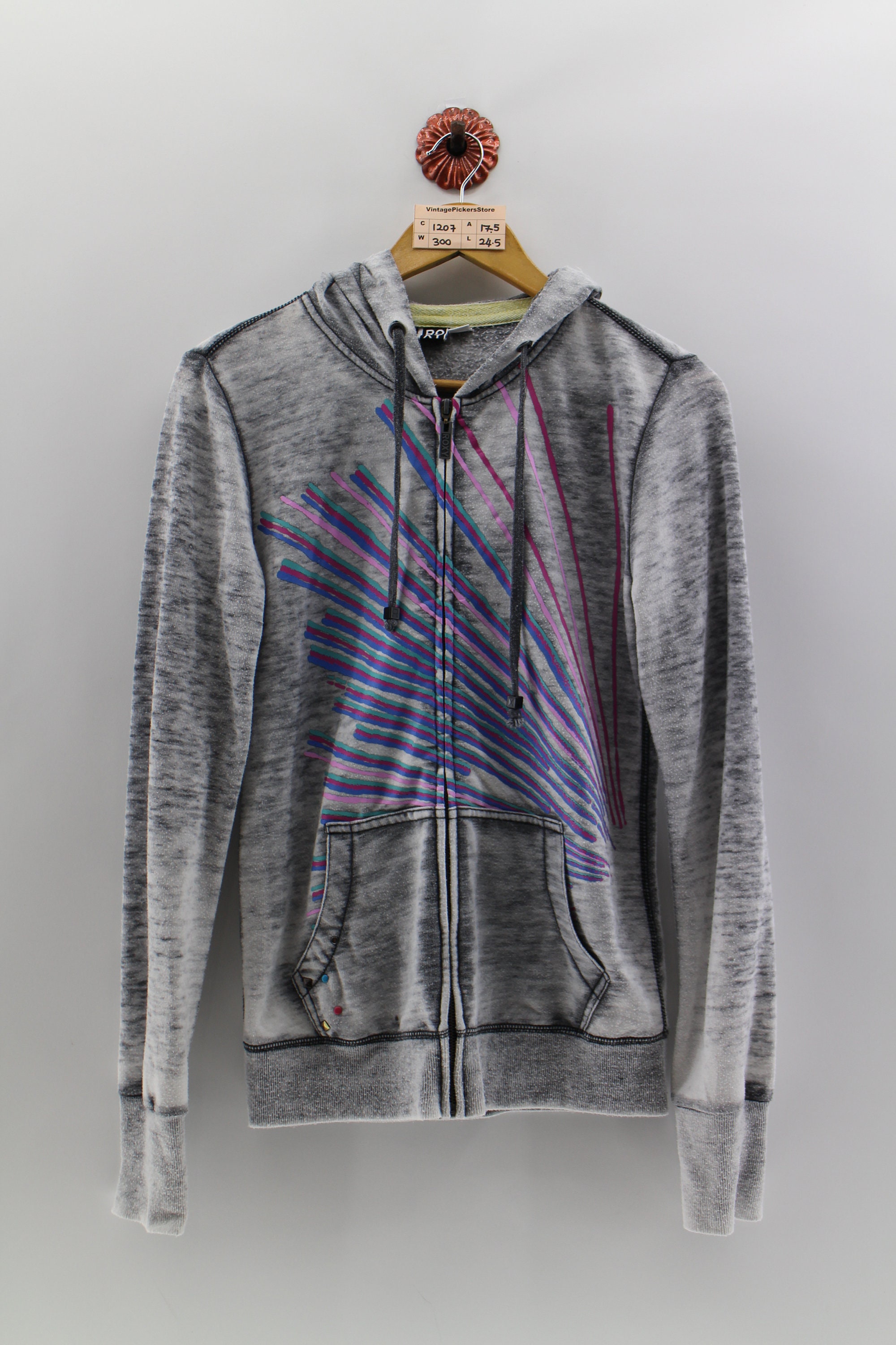 ROXY Surfing Pullover Hoodie Ladies Xsmall Vintage Roxy Etsy