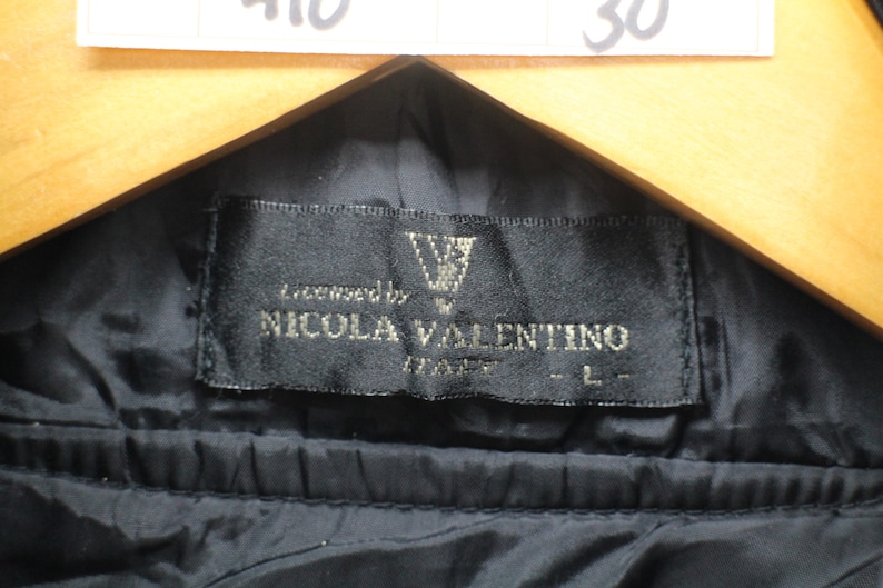 NICOLA VALENTINO Italy Windbreaker Jacket Unisex Large Vintage 90/'s Valentino Italy WindRunner Jacket Sweater Size L