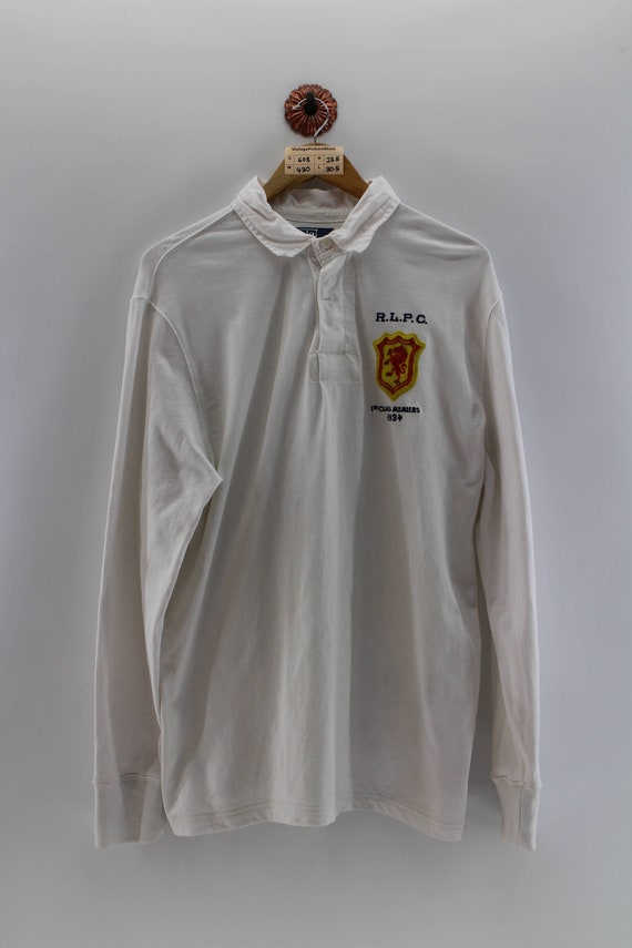 Vintage jaren 90 POLO RALPH LAUREN Polo Shirt mannen Xlarge Vintage Ralph Lauren Polo shirt met lange mouwen Polo's