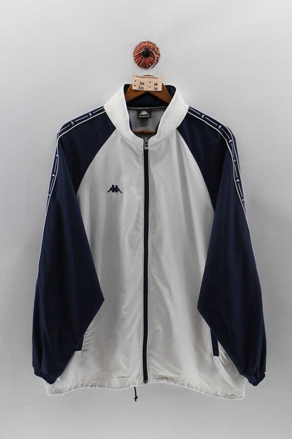 Vintage 90 S Kappa Windbreaker Light Jacket Large Kappa Etsy