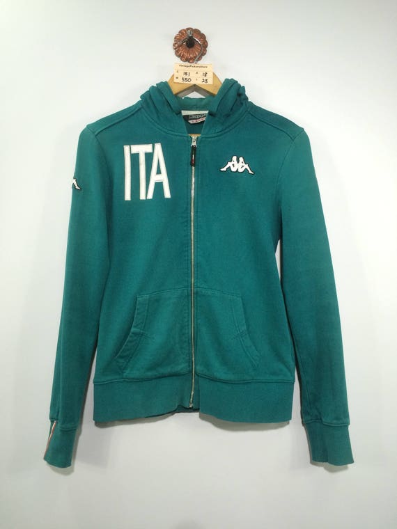 kappa hoodie green