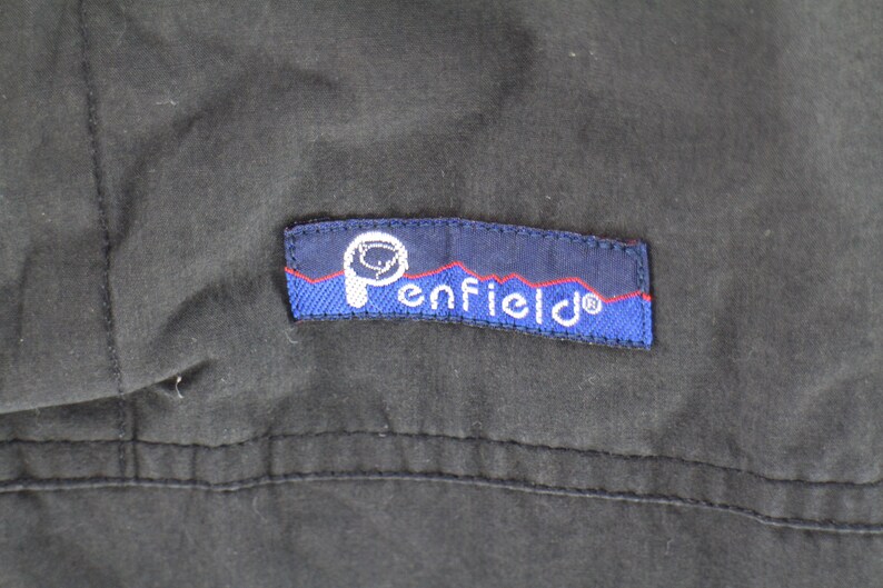 Vintage 90/'s PENFIELD Jacket Zipper Unisex Large Penfield Snow Jacket Sportwear Penfield Outdoor Winter Jacket Colour Black Size L