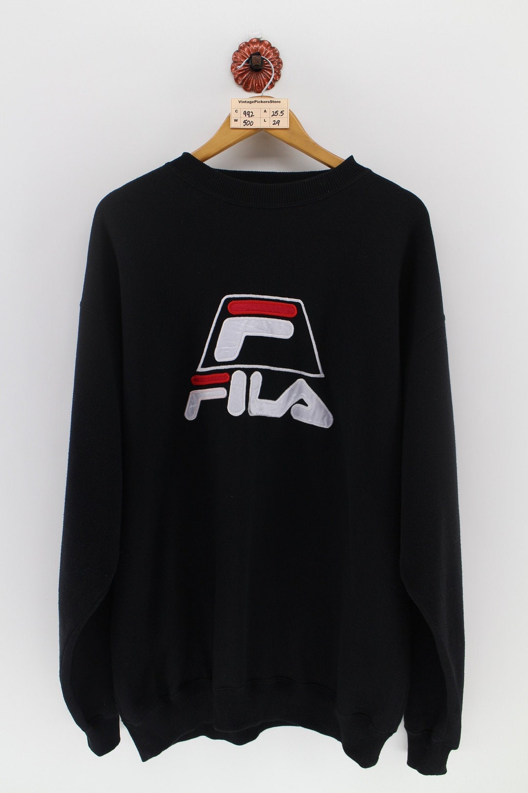 Vintage 1990's FILA Crewneck Sweater Unisex Large Fila - Etsy