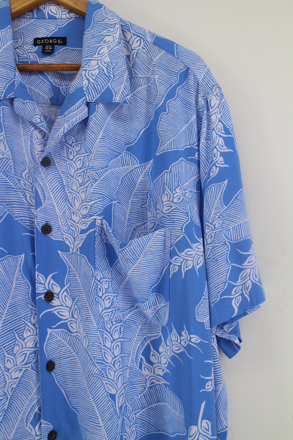 HAWAIIAN George Rayon Shirt Mens XLarge Vintage 90s Aloha | Etsy