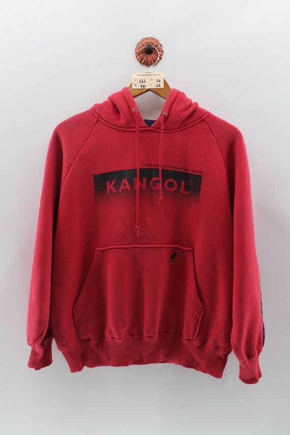 Vintage 90's KANGOL Hoodie Unisex Medium Kangol Sweater | Etsy