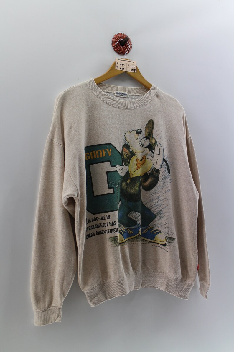Vintage 90's GOOFY Sweatshirt Unisex Medium Walt Disney | Etsy