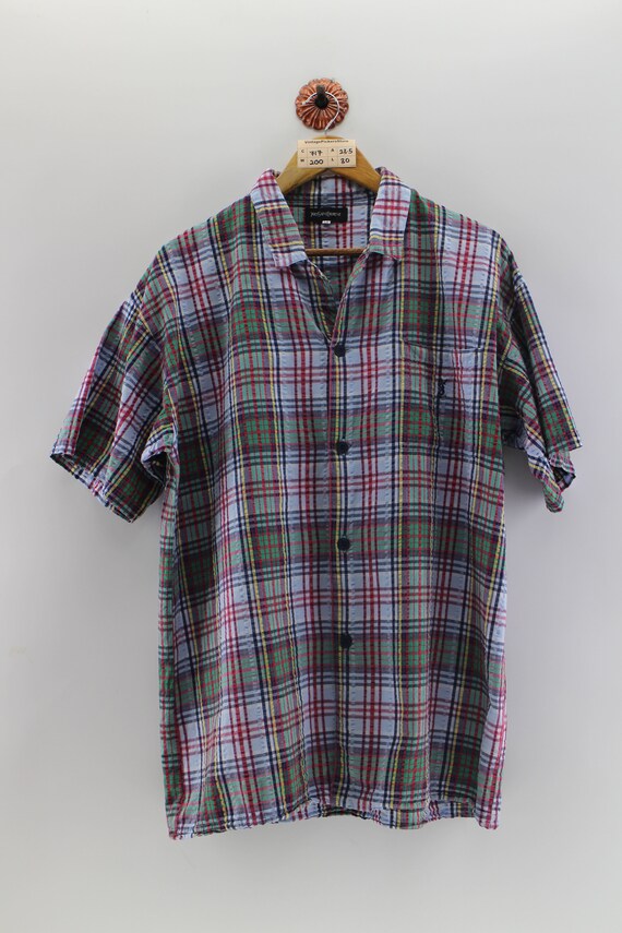 YVES SAINT LAURENT Buttondown Shirt Men 90`s VTG YSL YVES SAINT LAURENT MENS