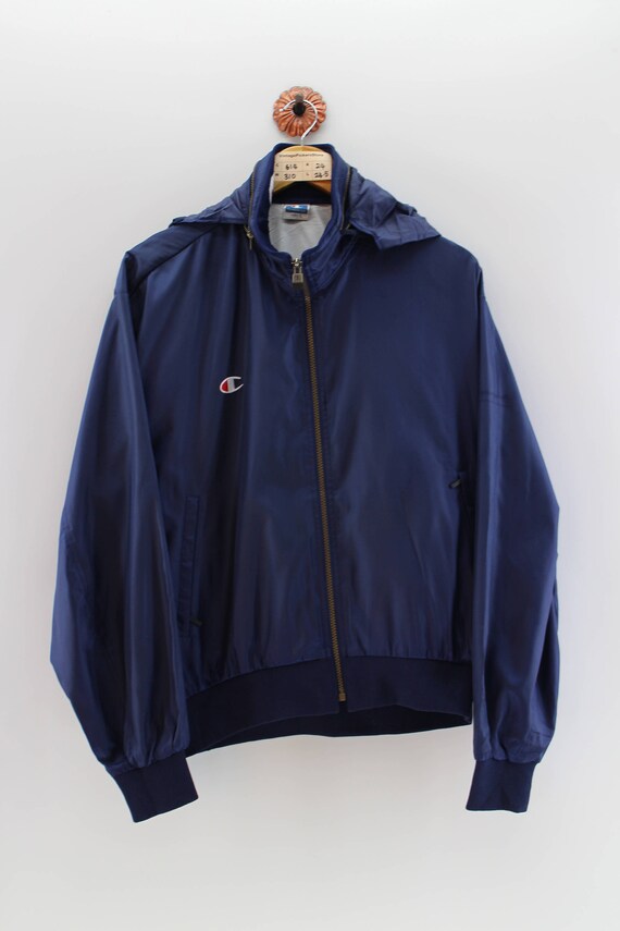 champion blue windbreaker