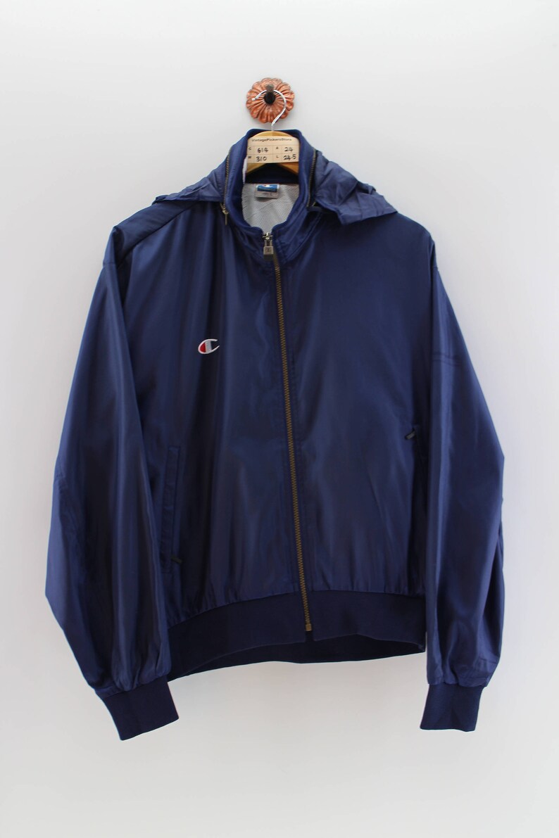 Vintage CHAMPION Windbreaker Jacket Large Unisex 90's Etsy