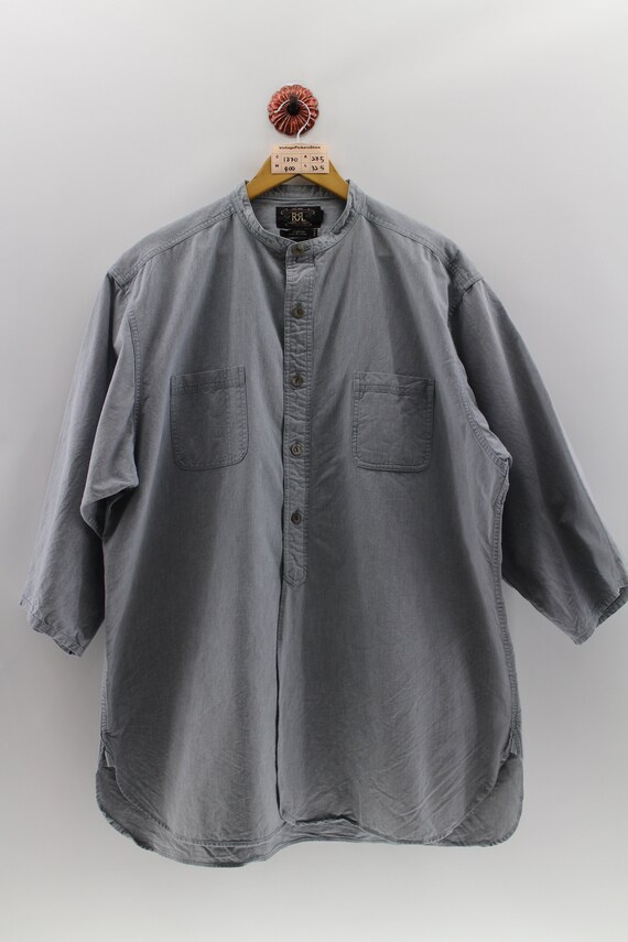 ralph lauren denim shirt short sleeve