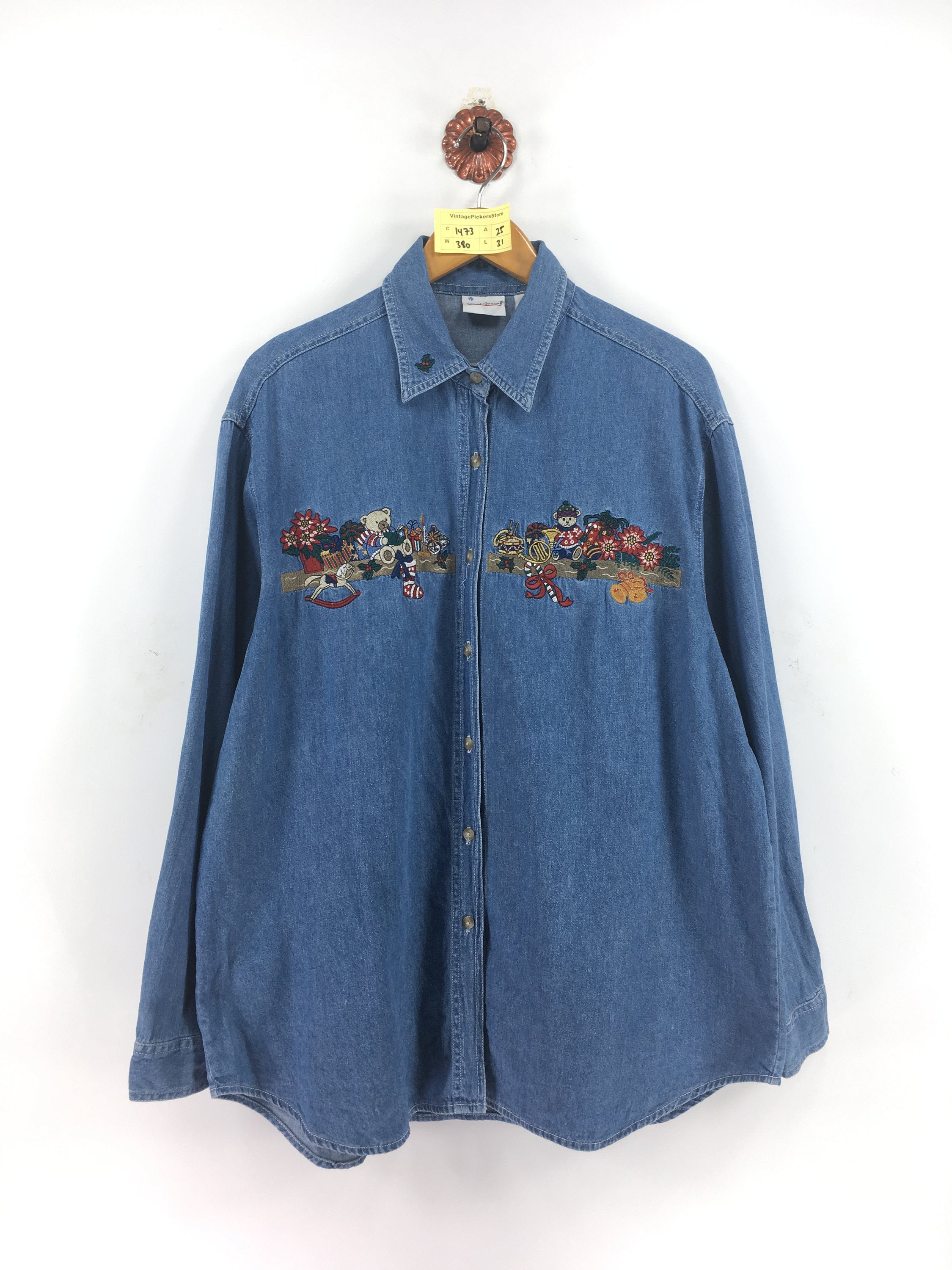 Vintage BOBBIE BROOKS Denim Shirt Women 