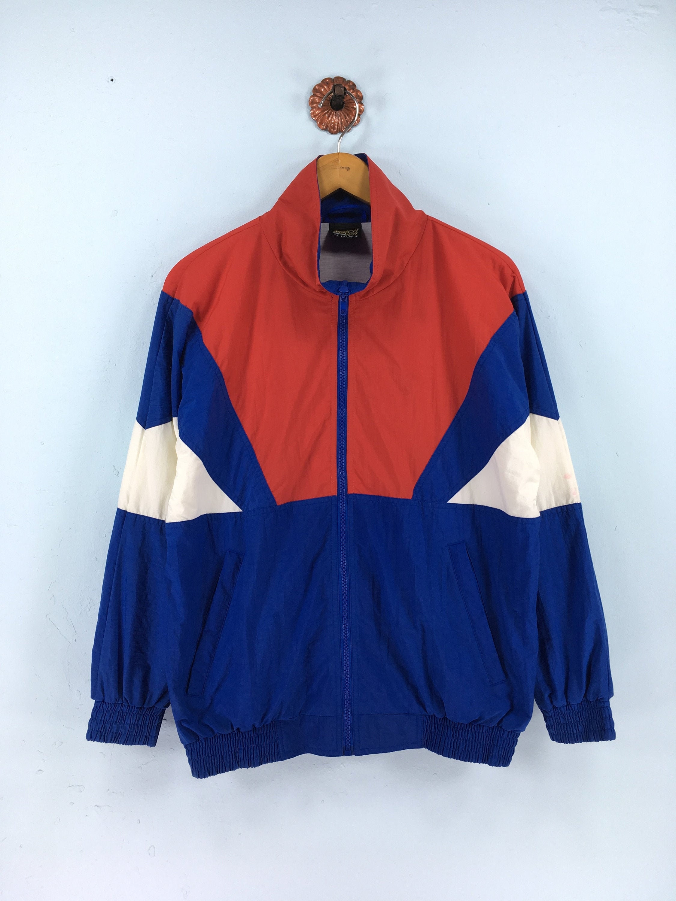 Vintage Reach Sports Windbreaker Jacket Unisex Medium Reach - Etsy UK