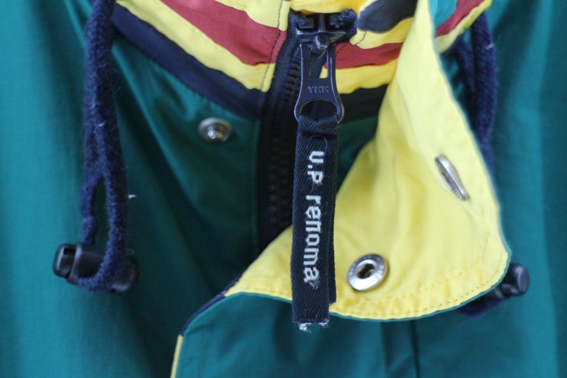 RENOMA Multicolor Sportwear Jacket Unisex Large Vintage 1990/'s Renoma Sportswear SkiWear Hoodie Jacket Activewear Zipper Jacket Size L