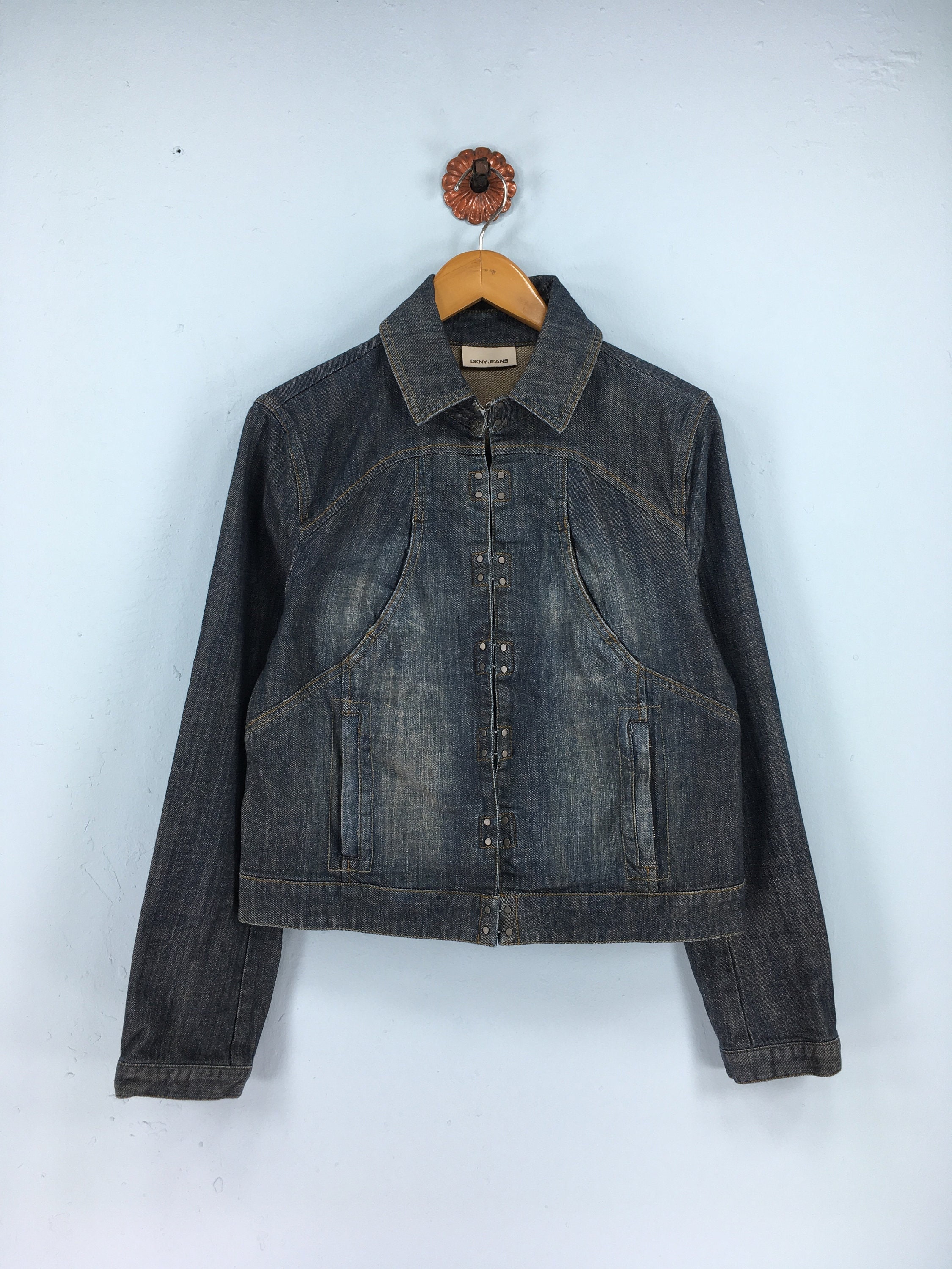 DKNY Denim Jeans Jacket Women Xlarge 
