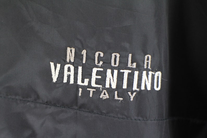NICOLA VALENTINO Italy Windbreaker Jacket Unisex Large Vintage 90/'s Valentino Italy WindRunner Jacket Sweater Size L