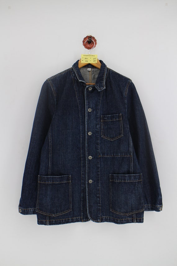 Vintage Denim Workers Jeans Jacket Medium 90s Workwear Style | Etsy