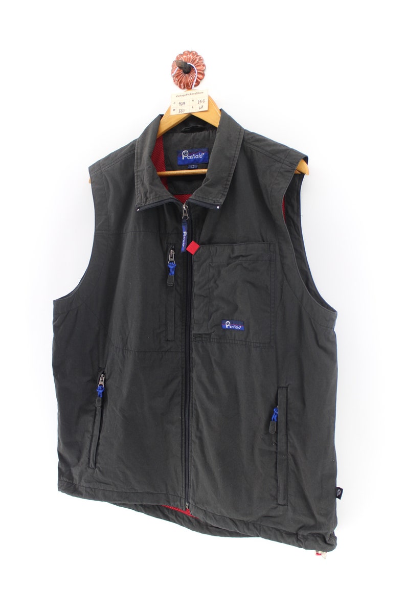 Vintage 90/'s PENFIELD Jacket Zipper Unisex Large Penfield Snow Jacket Sportwear Penfield Outdoor Winter Jacket Colour Black Size L