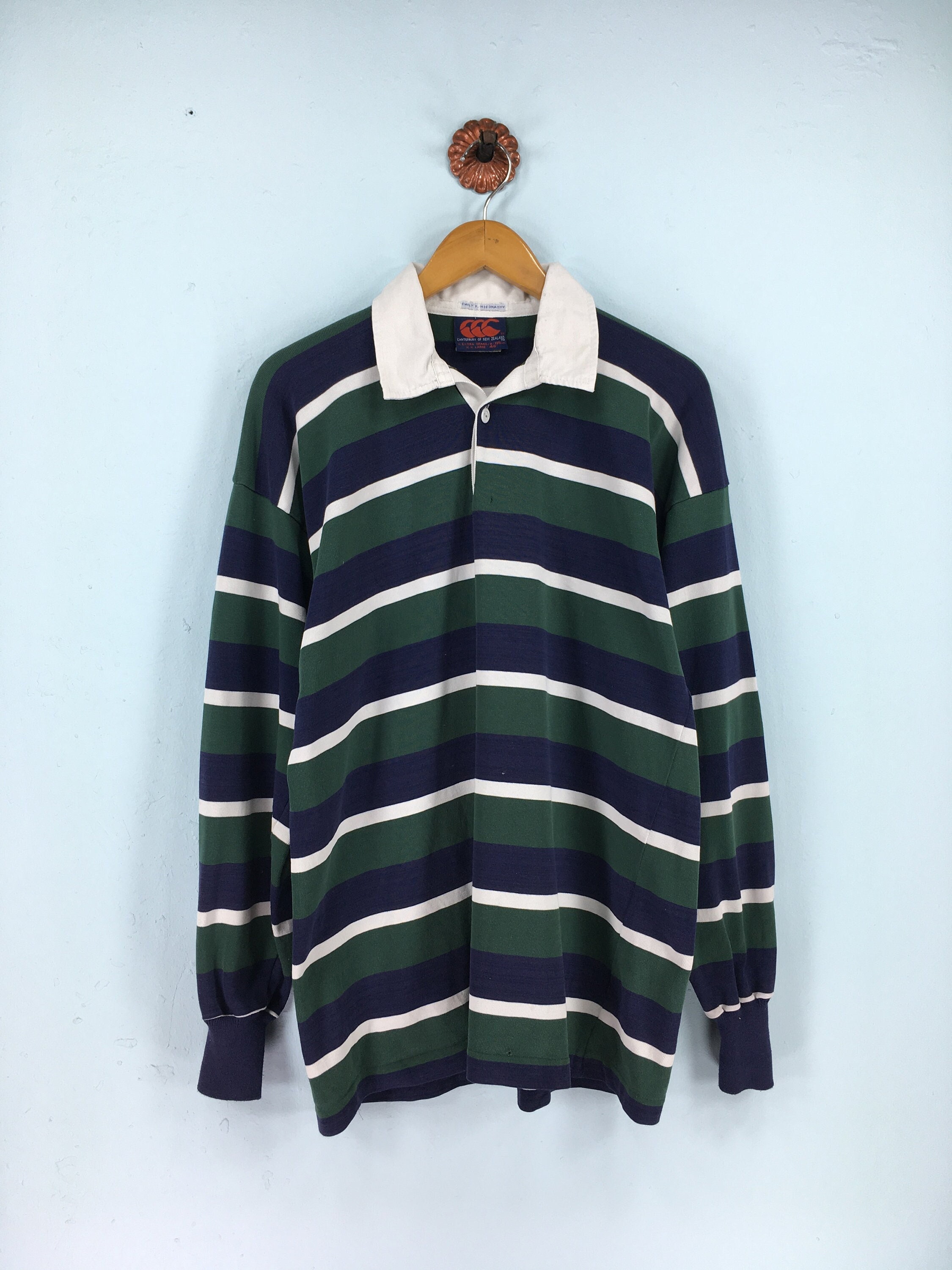 Canterbury Of Zealand Rugby Polos Shirt - Etsy España