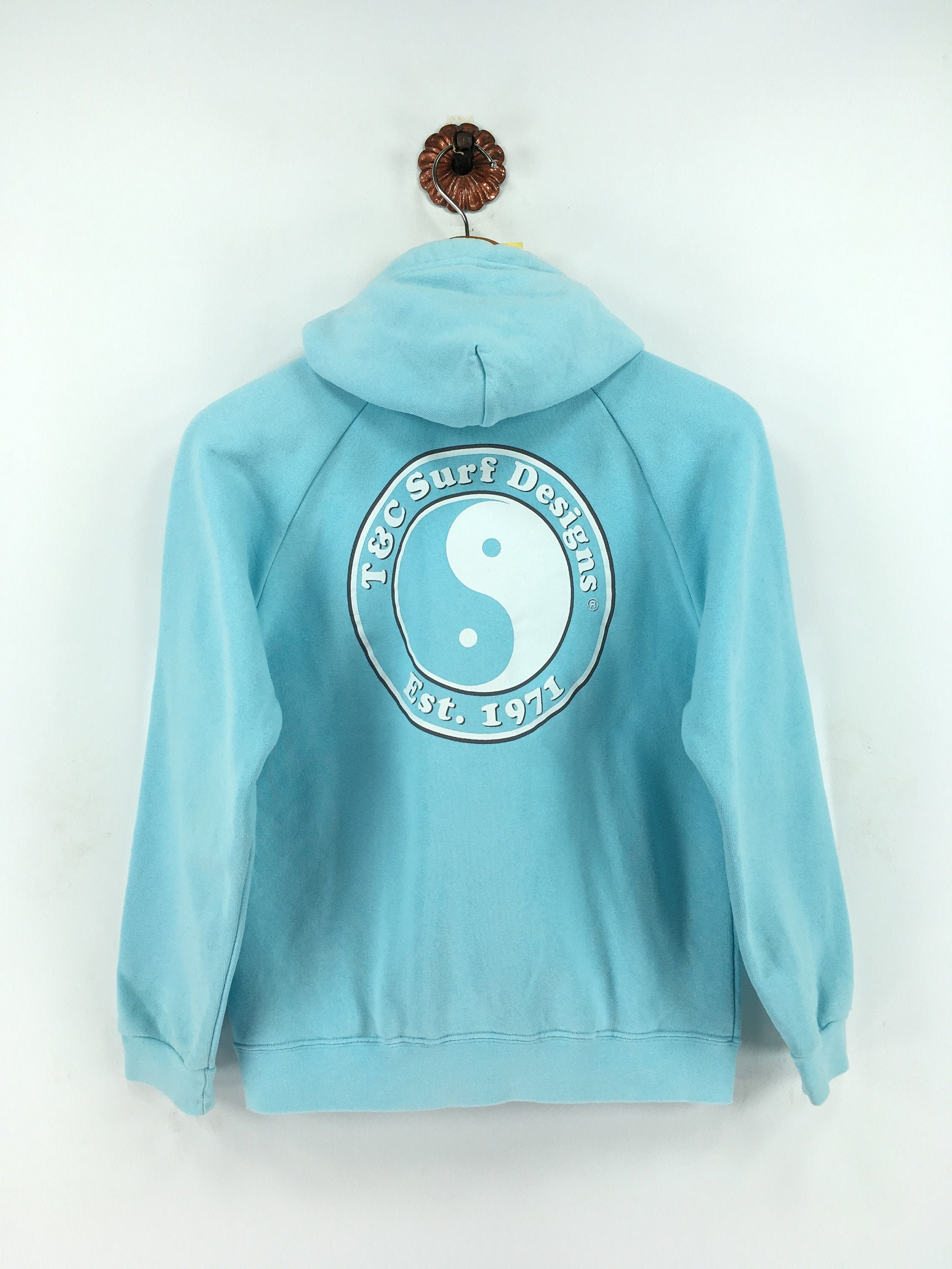 Vintage 90s Tu0026C Surf Design Hoodie Sweater Women Small Hawaii - Etsy Norway