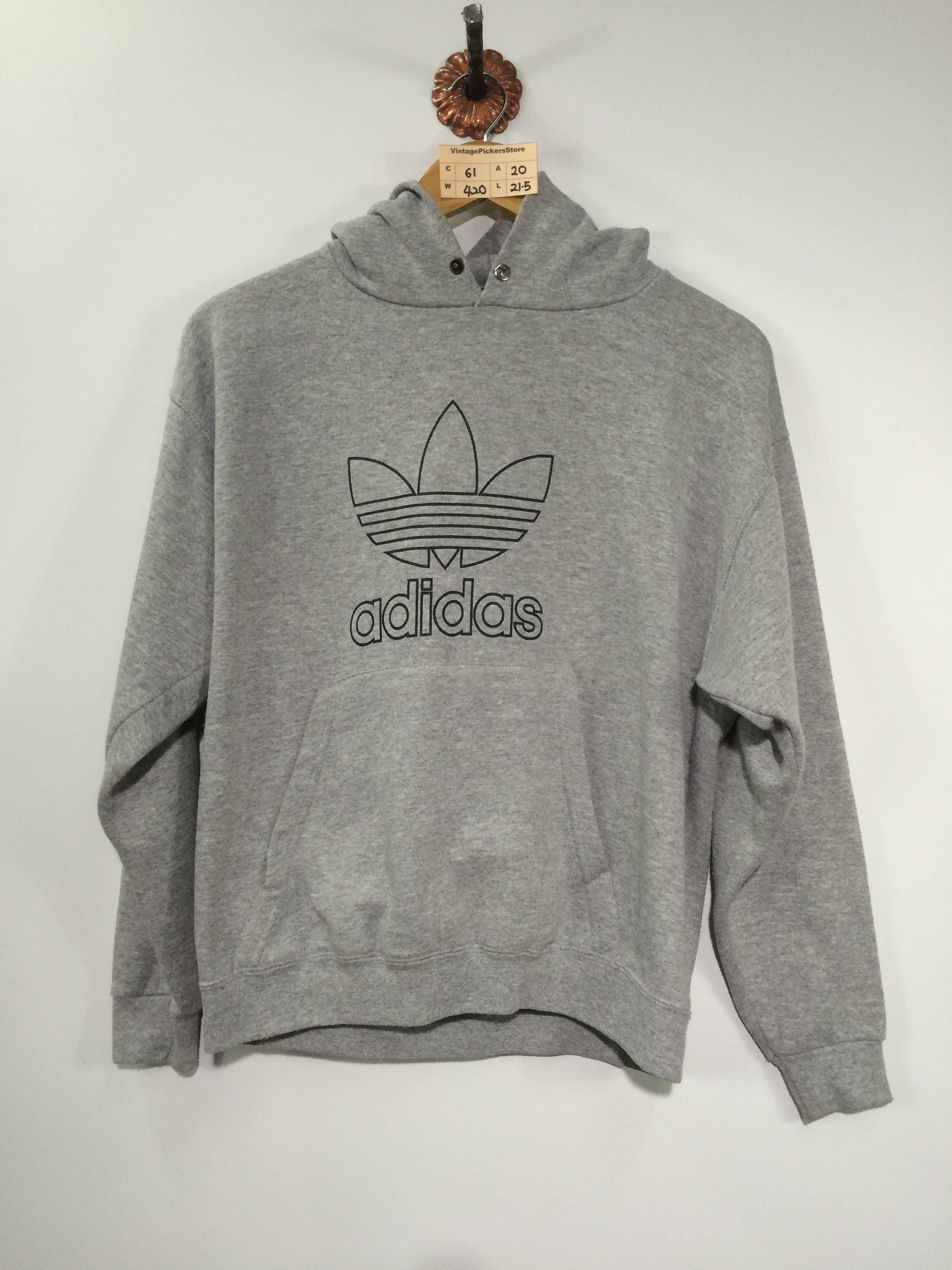 grauer adidas hoodie damen