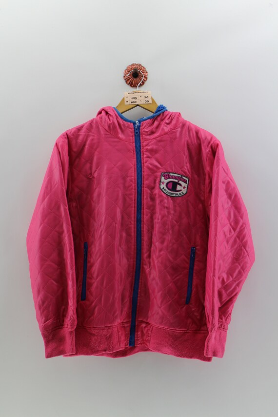 pink champion bomber jacket