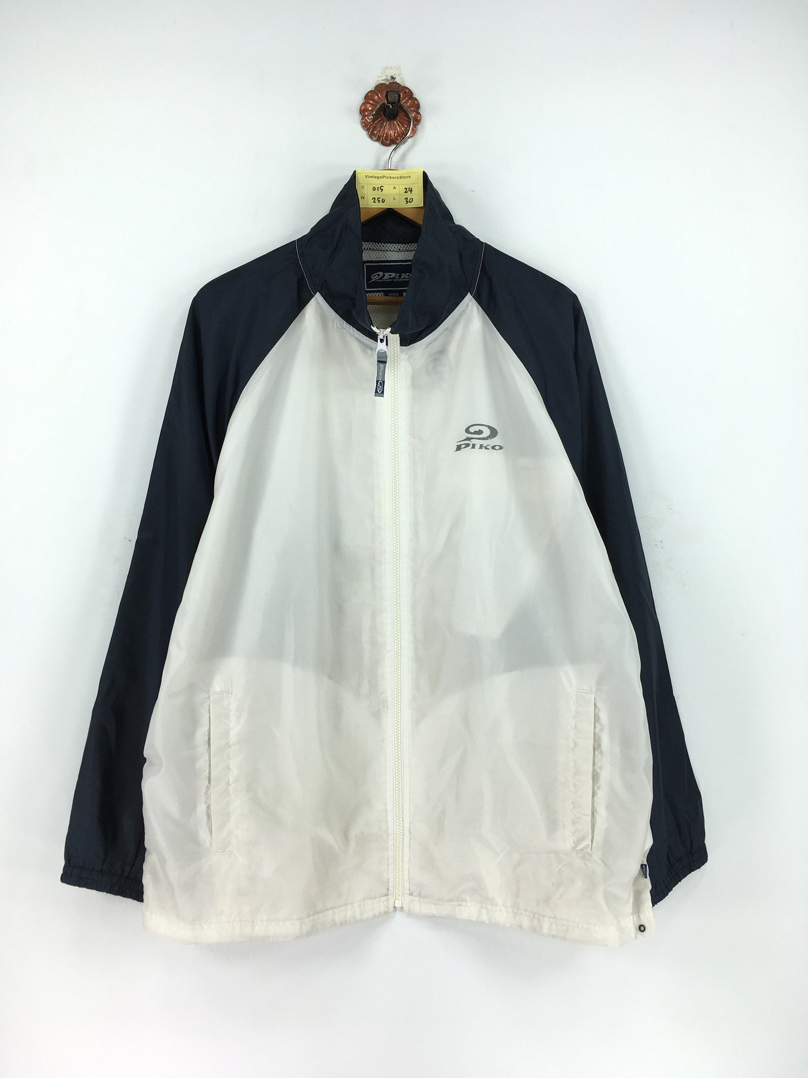 PIKO LONGBOARD Windbreaker Jacket Unisex Large Vintage Etsy