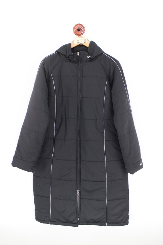 Vintage 90's NIKE Puffer Long Jacket XLarge Unisex