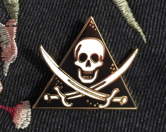 Pirate Flag of Calico Jack Rackham- Hard Enamel Pin