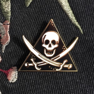 Pirate Flag of Calico Jack Rackham- Hard Enamel Pin