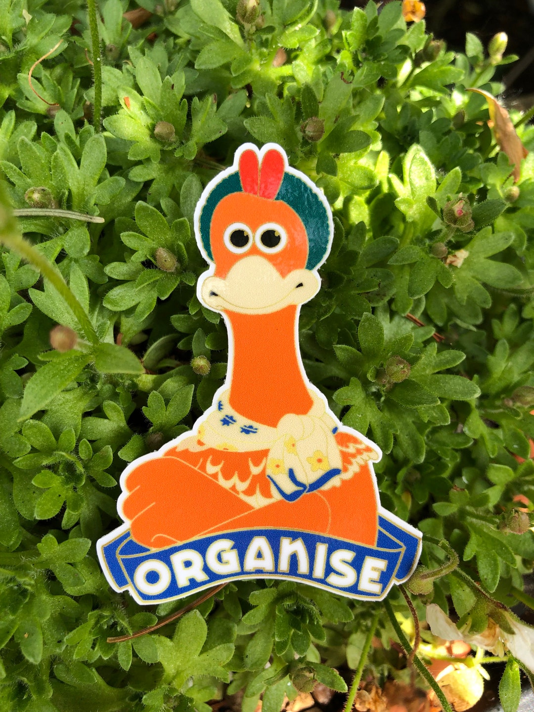 Organise Chicken Run Ginger Vinyl Sticker, Activism, Union, Protest Etsy